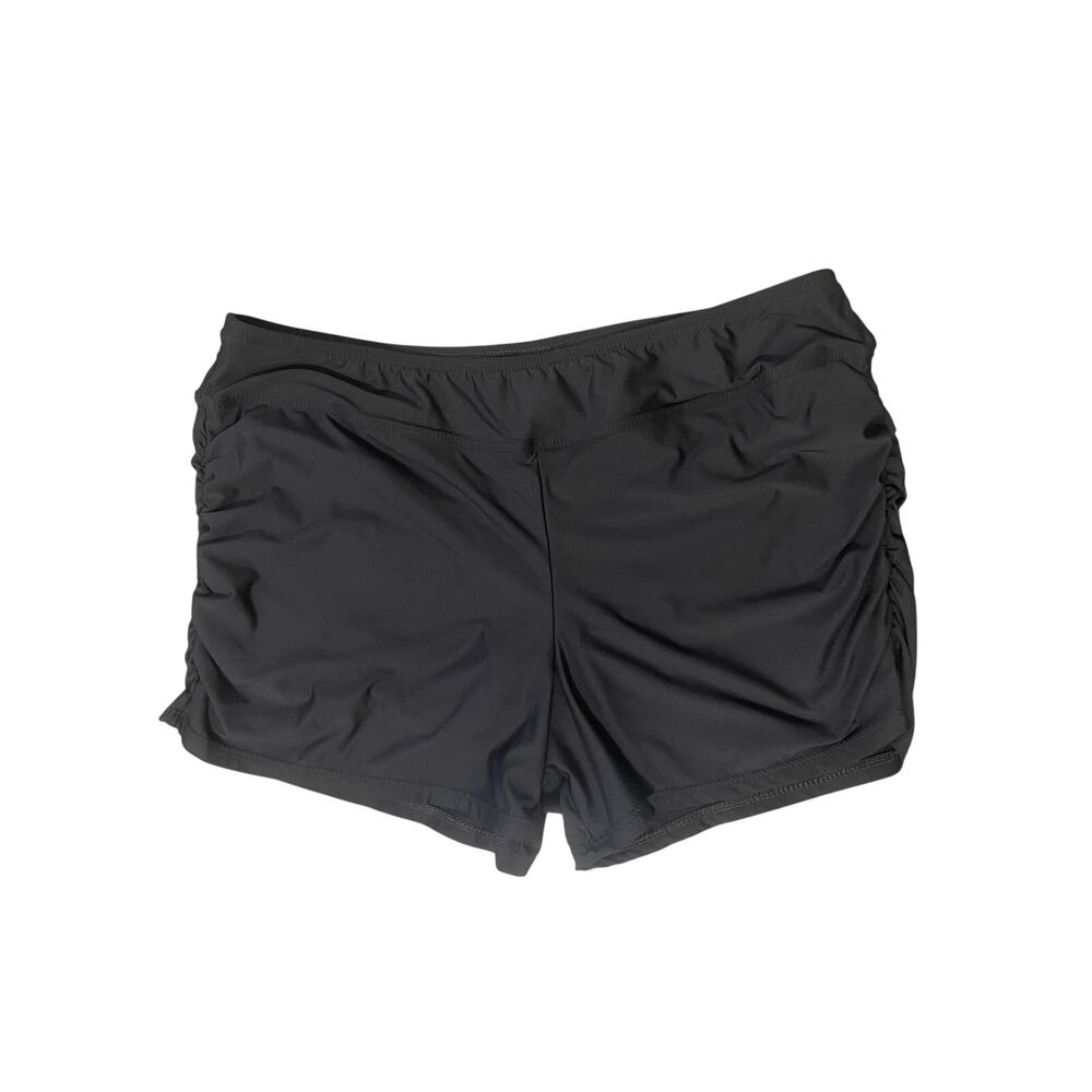 Alex Marie Boy Short Bikini Bottom Size 8 Black Swim